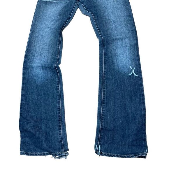 American Vintage 90s Y2K Von Dutch Patch Jeans Size 26 Made In USA - Picture 4 of 12